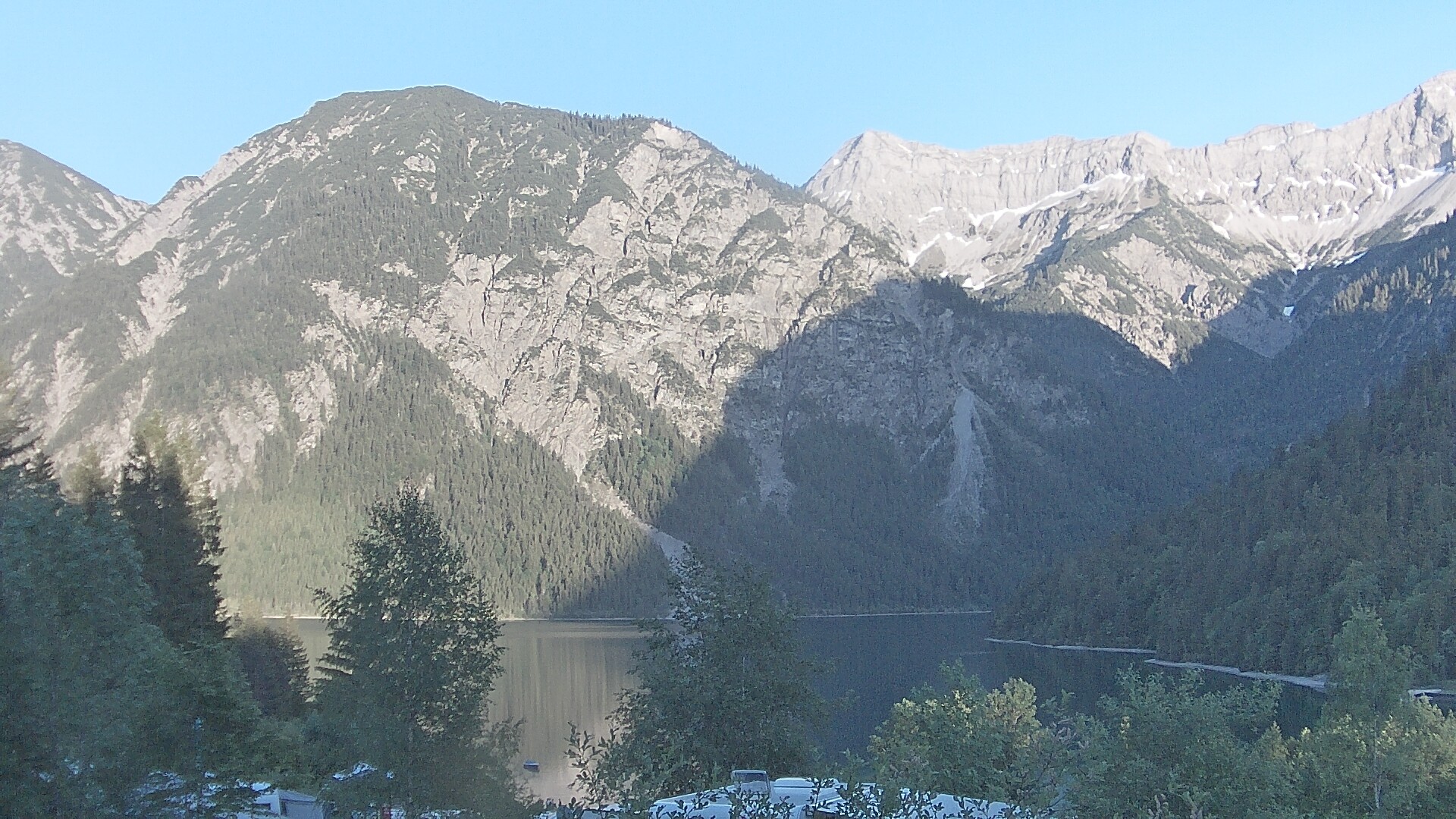 Archiv Foto Webcam Plansee Seespitze