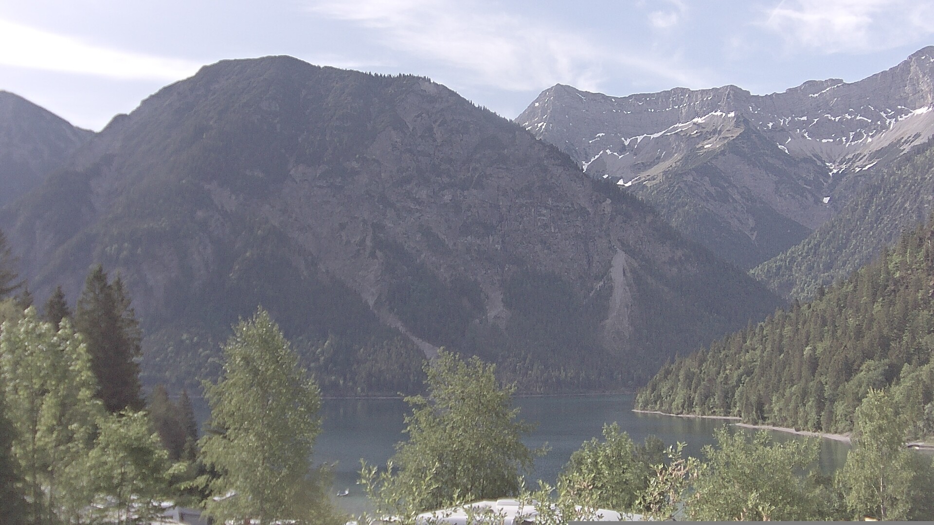 Archiv Foto Webcam Plansee Seespitze