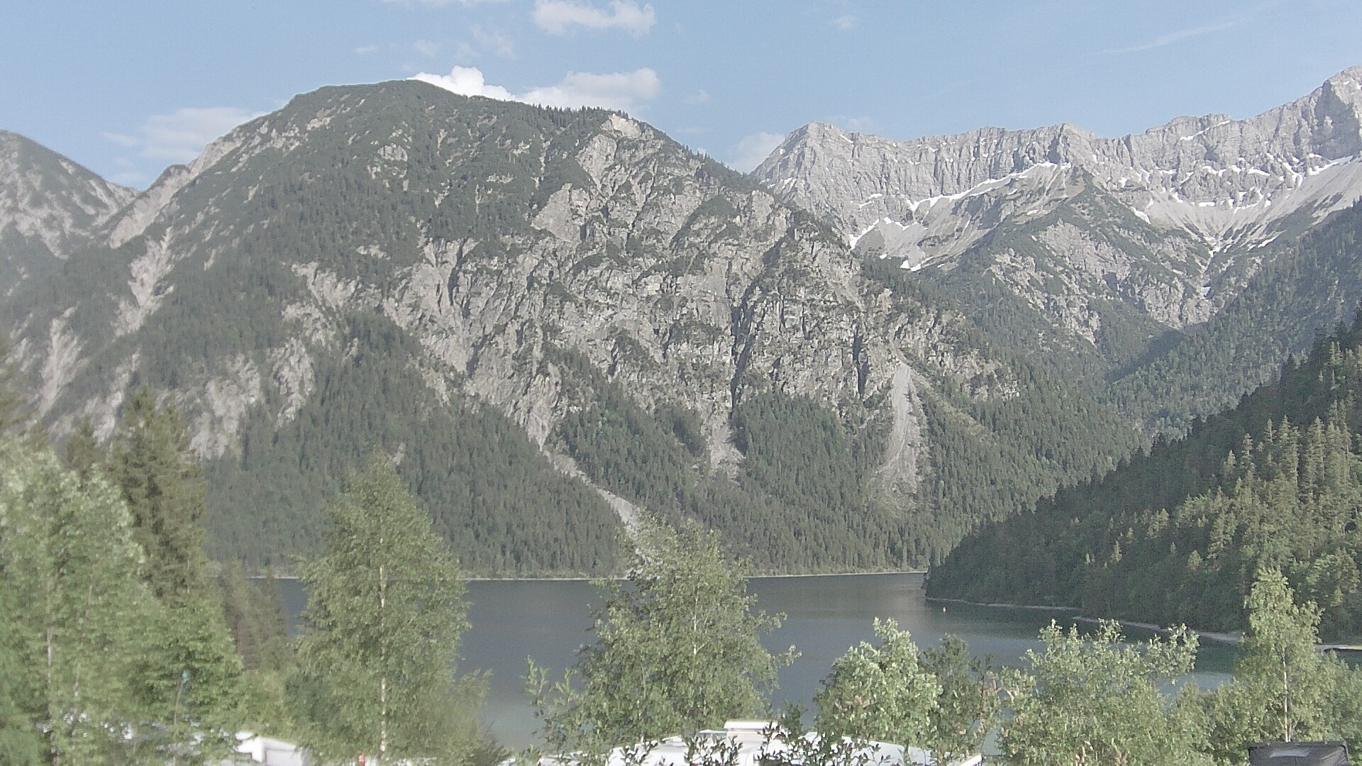 Archiv Foto Webcam Plansee Seespitze