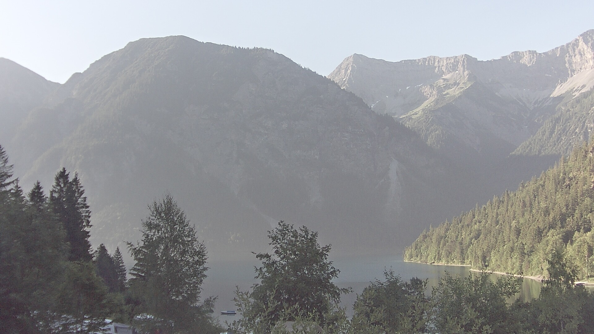 Archiv Foto Webcam Plansee Seespitze