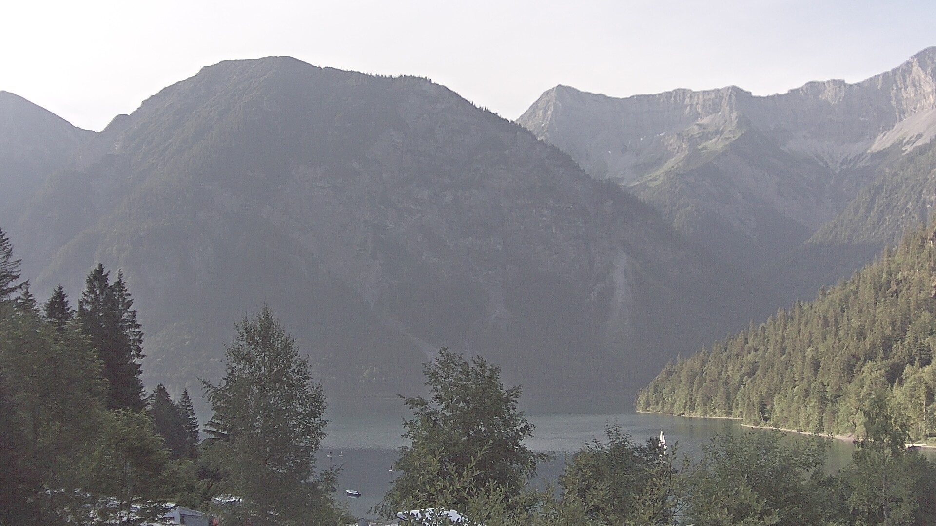 Archiv Foto Webcam Plansee Seespitze