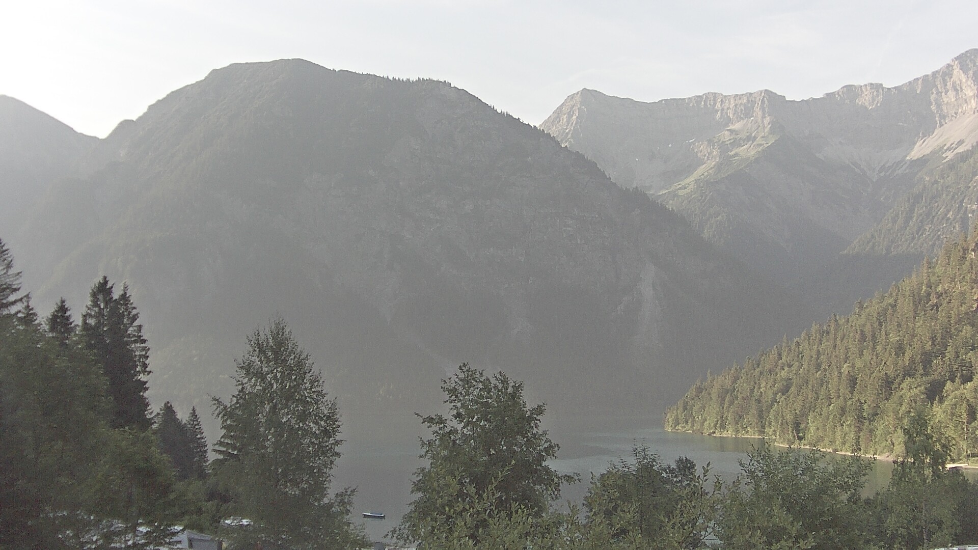 Archiv Foto Webcam Plansee Seespitze