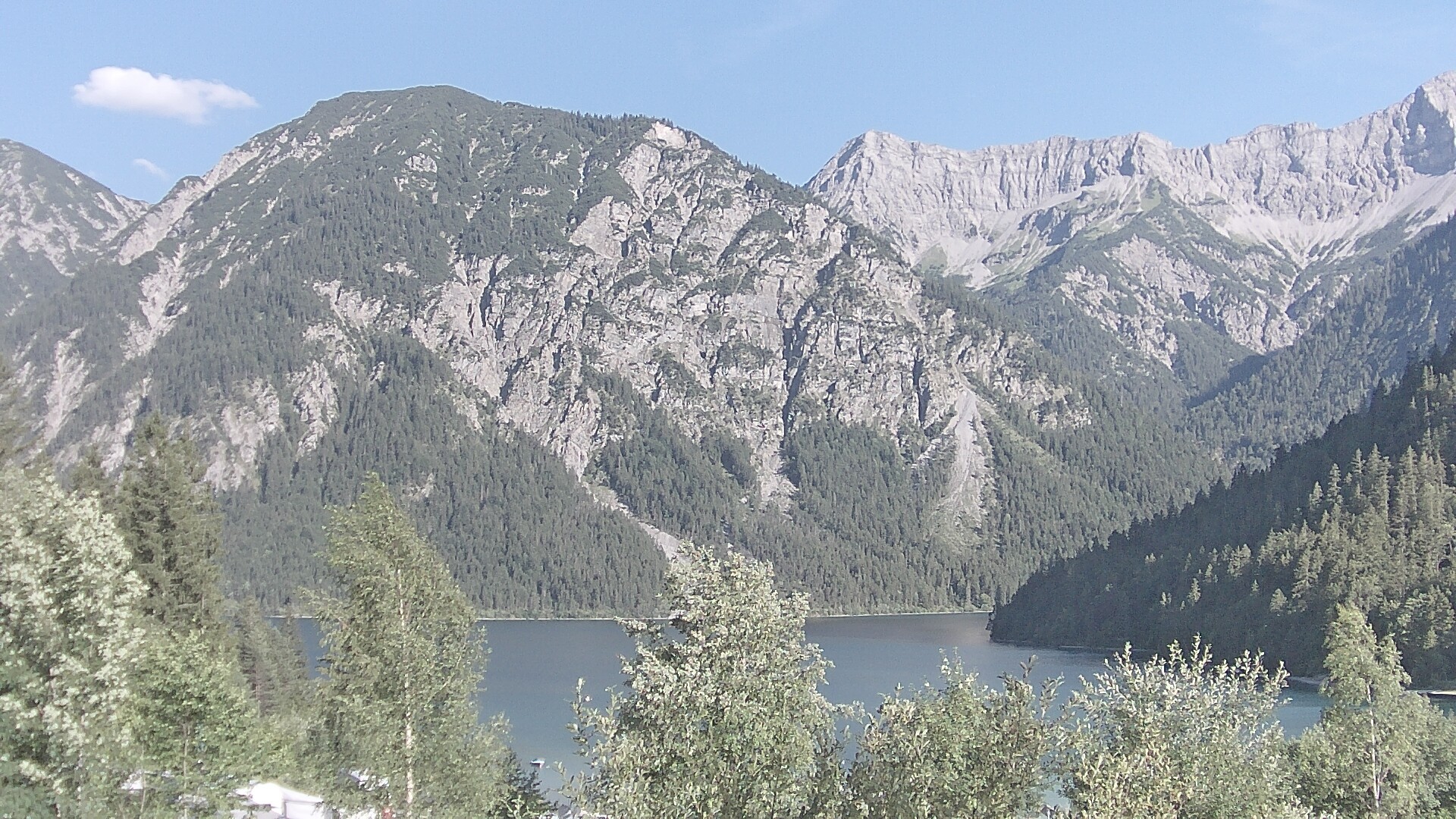 Archiv Foto Webcam Plansee Seespitze