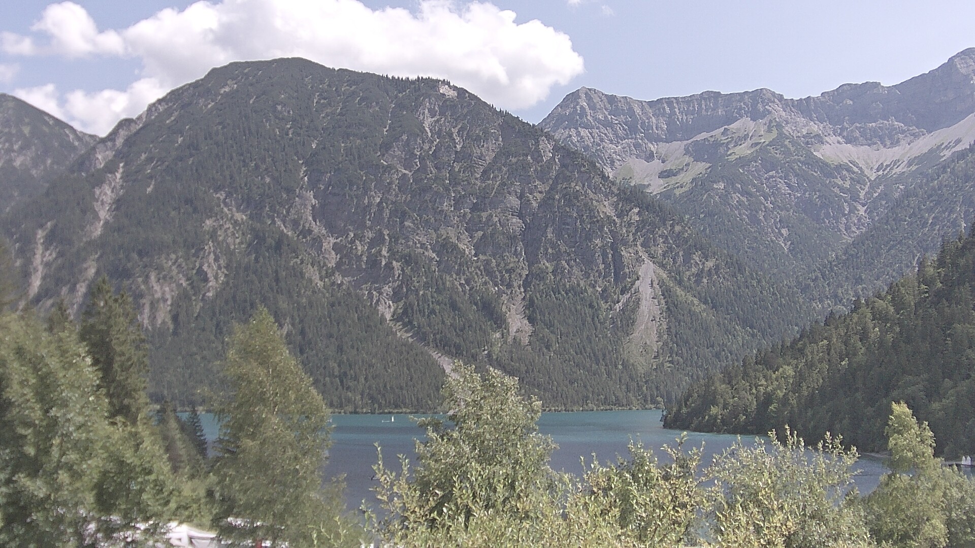 Archiv Foto Webcam Plansee Seespitze