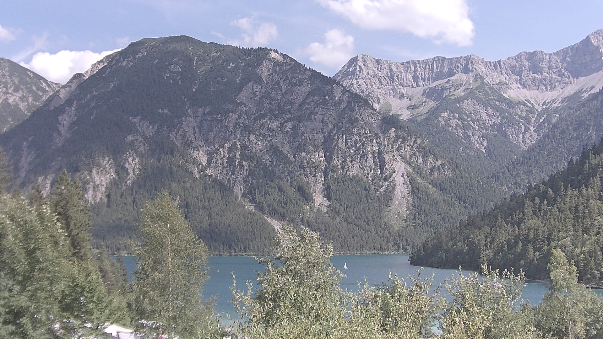 Archiv Foto Webcam Plansee Seespitze
