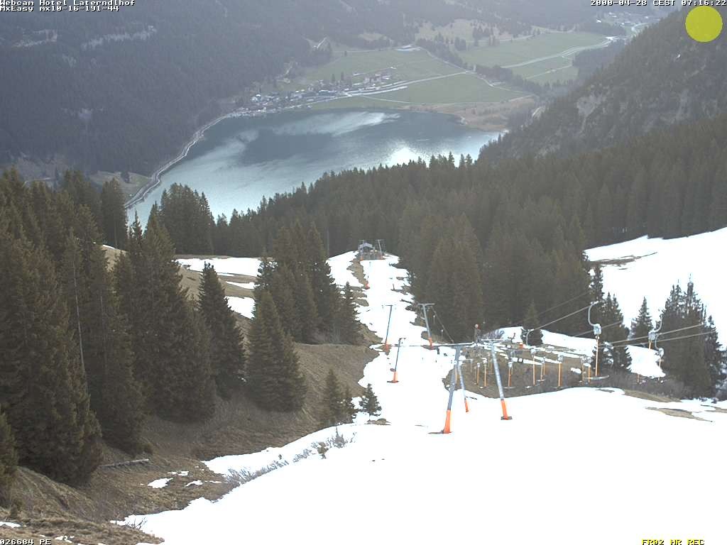 Archiv Foto Webcam Neunerköpfle: Blick auf den Haldensee