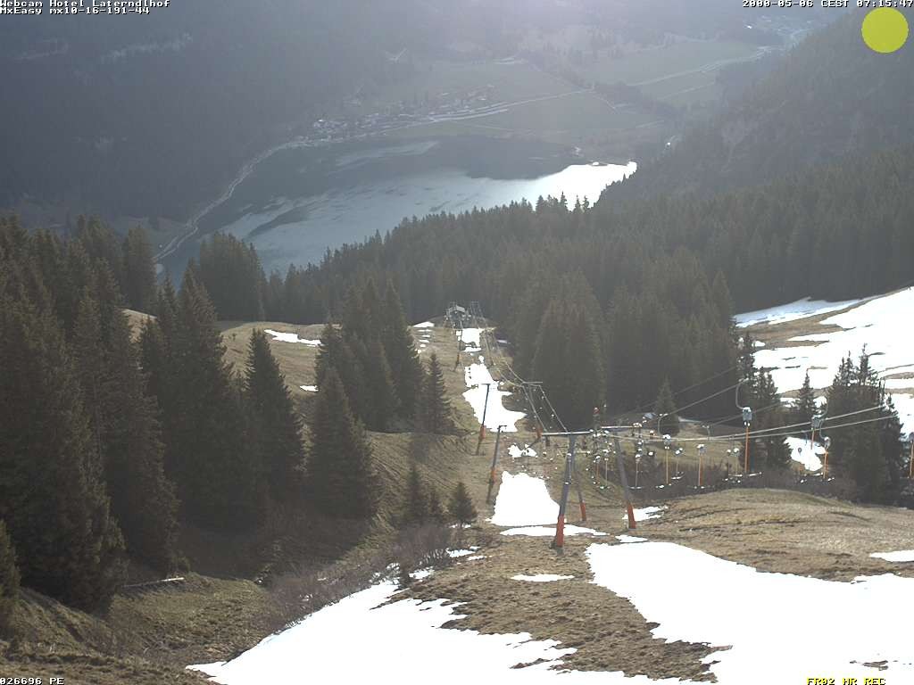 Archiv Foto Webcam Neunerköpfle: Blick auf den Haldensee
