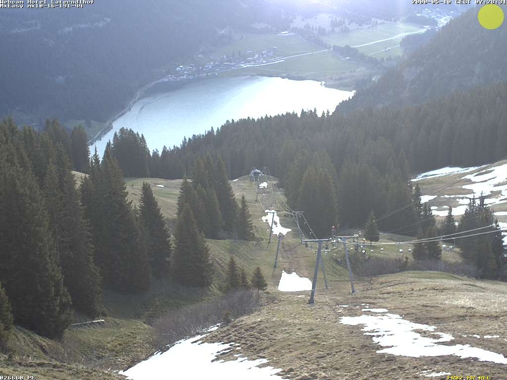 Archiv Foto Webcam Neunerköpfle: Blick auf den Haldensee