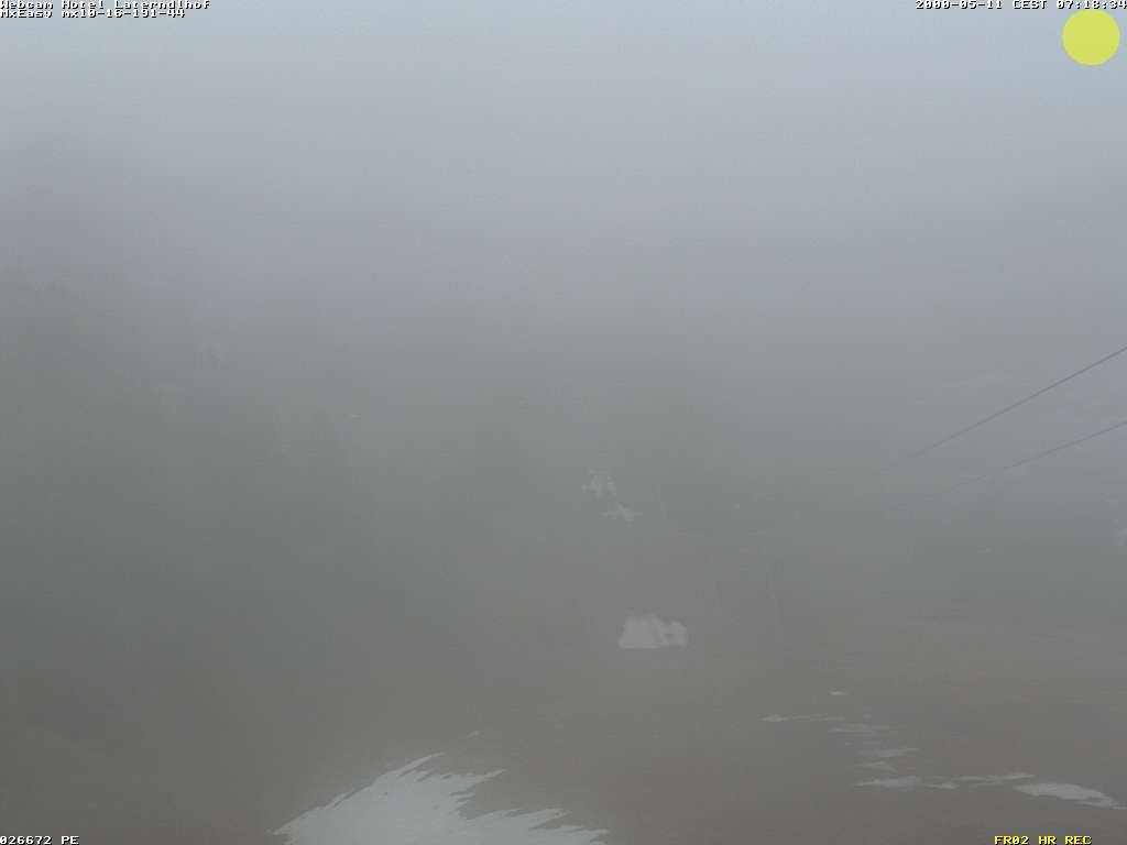 Archived image Webcam View Hotel Laterndlhof from Neunerköpfle
