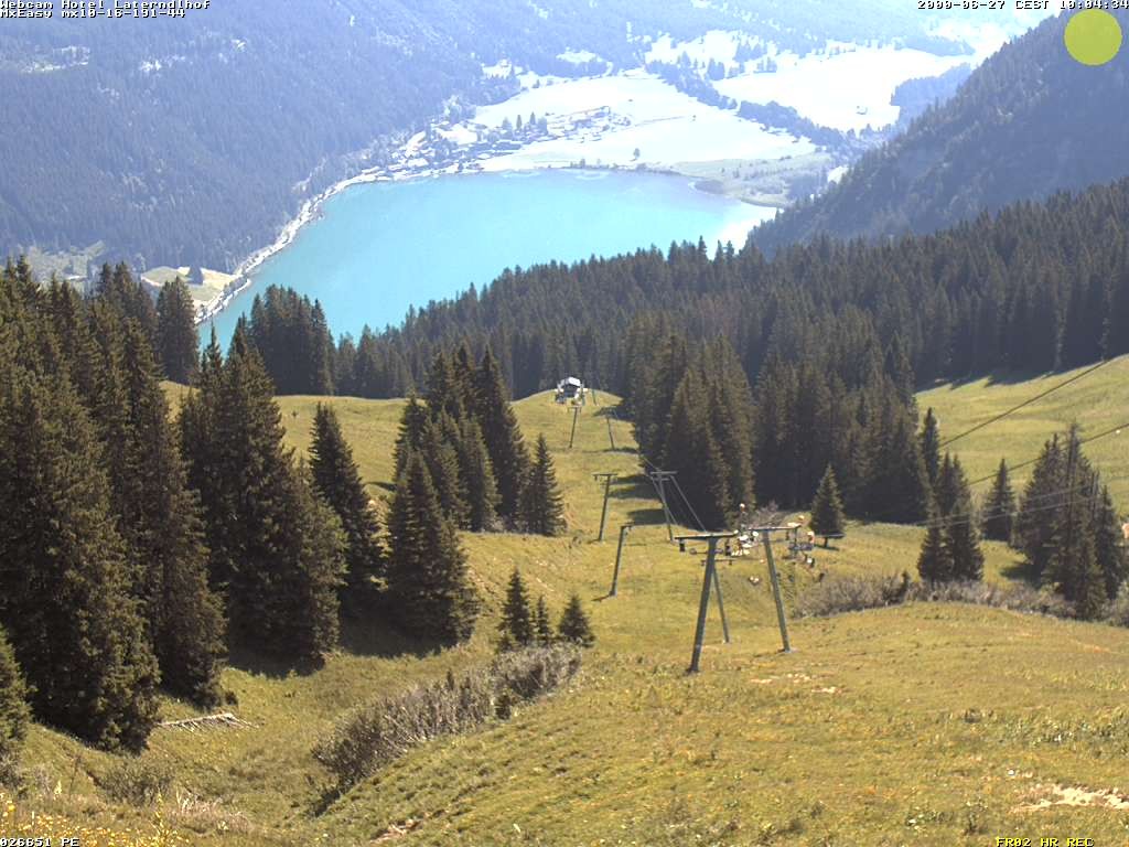 Archived image Webcam View Hotel Laterndlhof from Neunerköpfle