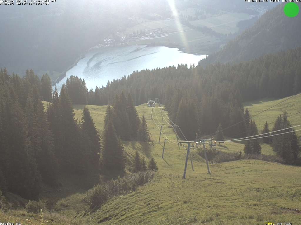 Archived image Webcam View Hotel Laterndlhof from Neunerköpfle