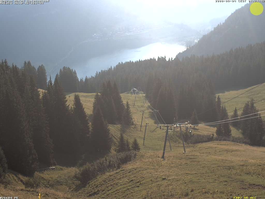 Archived image Webcam View Hotel Laterndlhof from Neunerköpfle