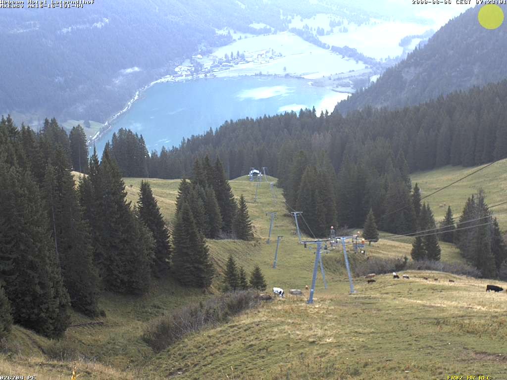 Archiv Foto Webcam Neunerköpfle: Blick auf den Haldensee