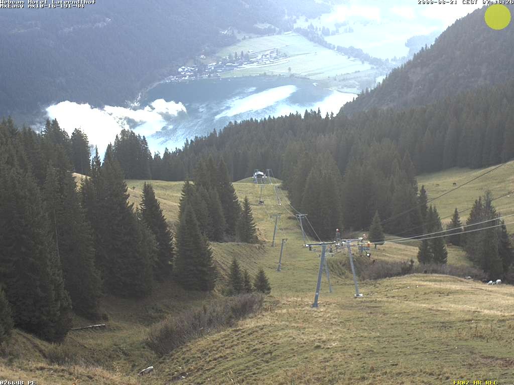 Archiv Foto Webcam Neunerköpfle: Blick auf den Haldensee