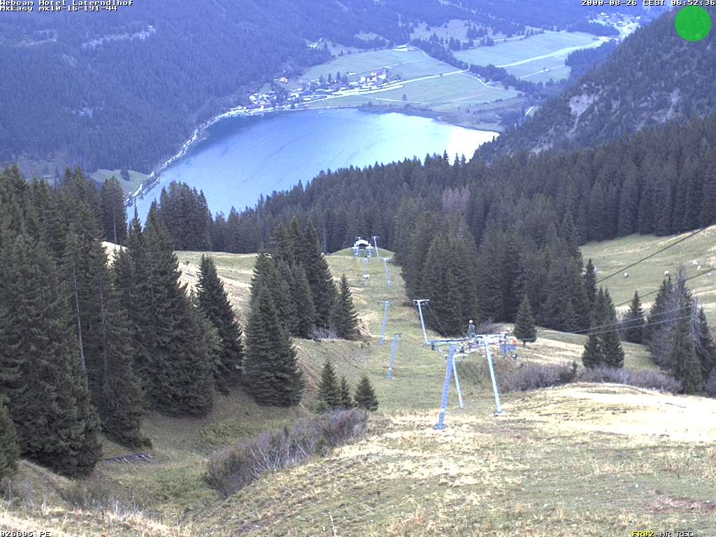 Archived image Webcam View Hotel Laterndlhof from Neunerköpfle