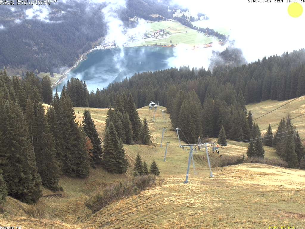 Archived image Webcam View Hotel Laterndlhof from Neunerköpfle