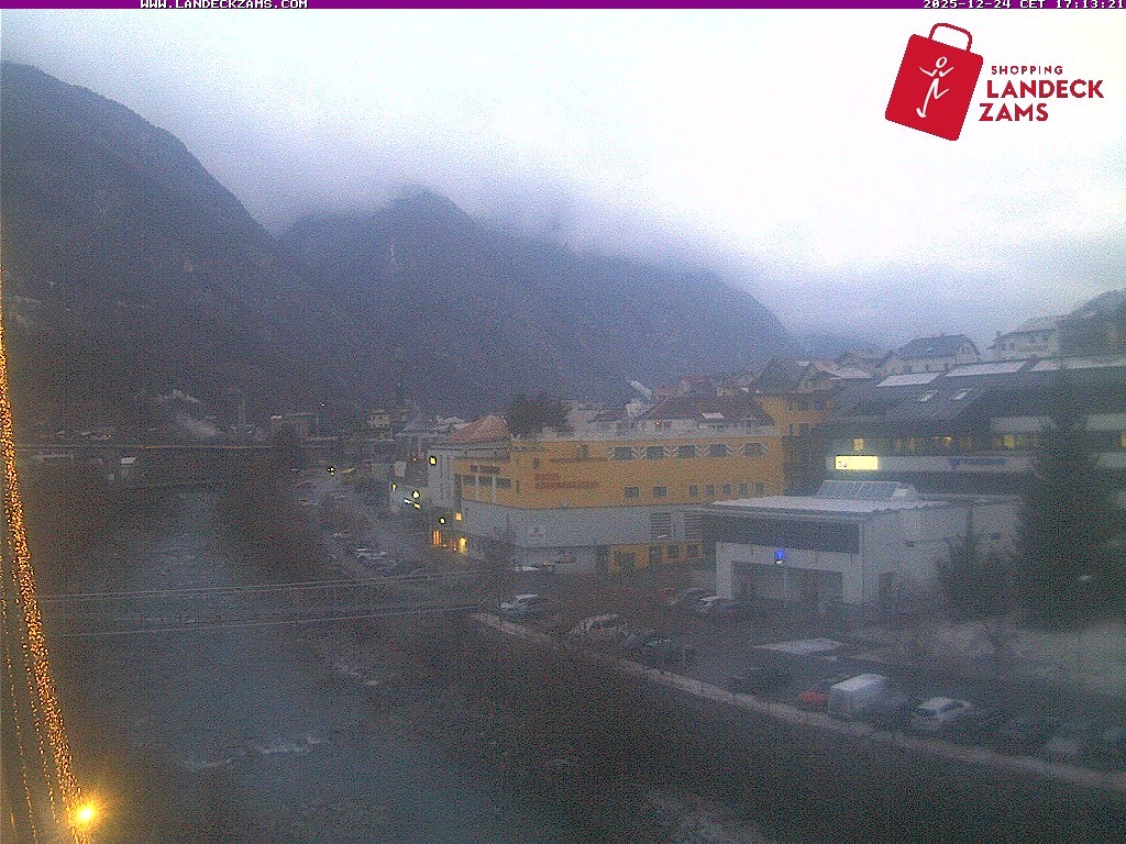 Archiv Foto Webcam Landeck: Blick auf den Inn