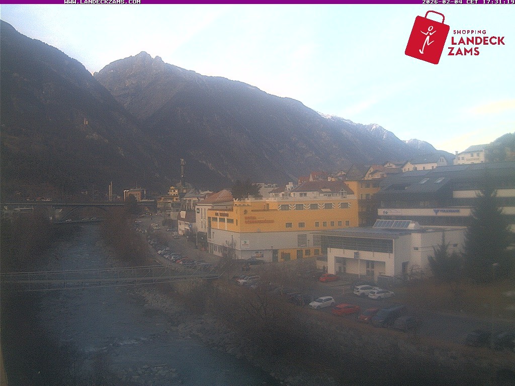 Archiv Foto Webcam Landeck: Blick auf den Inn
