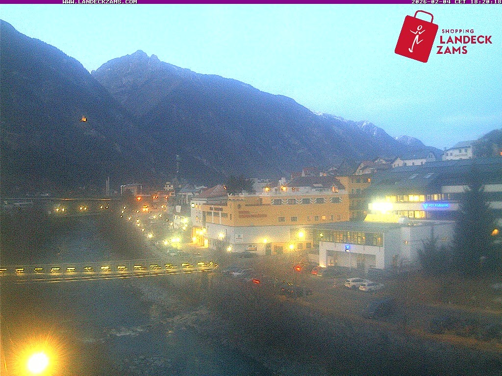 Archiv Foto Webcam Landeck: Blick auf den Inn