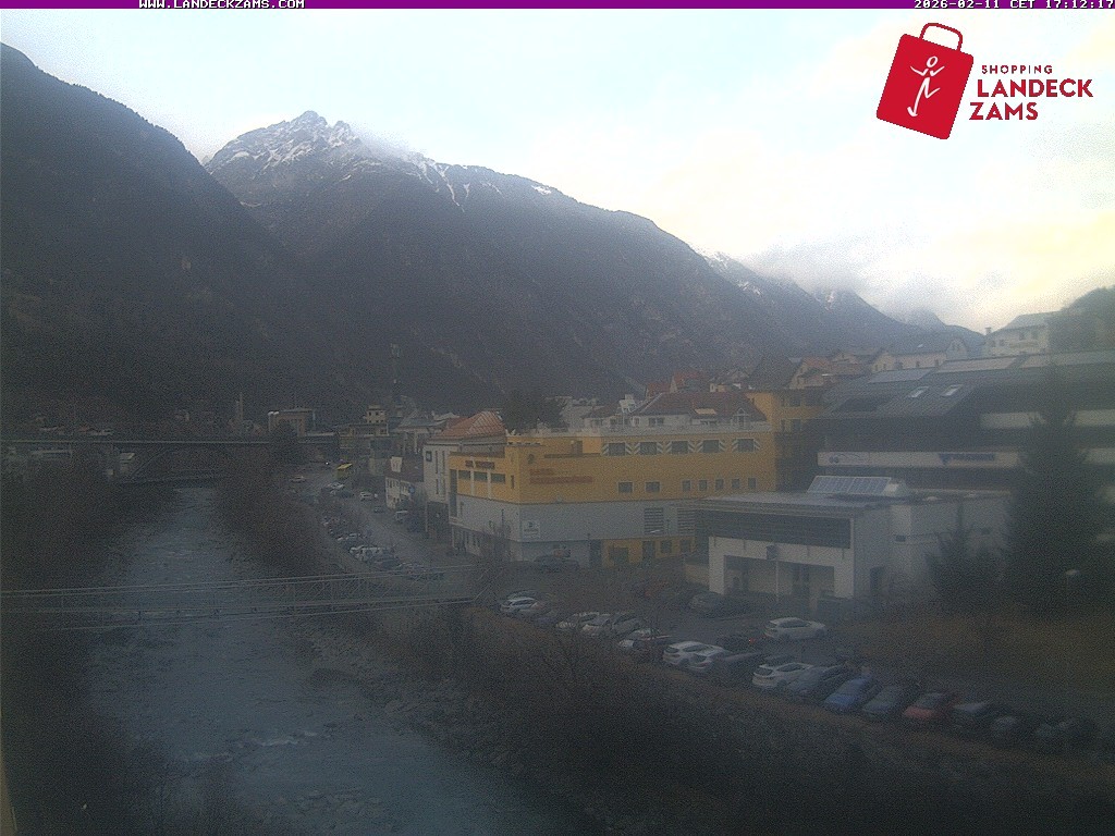 Archiv Foto Webcam Landeck: Blick auf den Inn