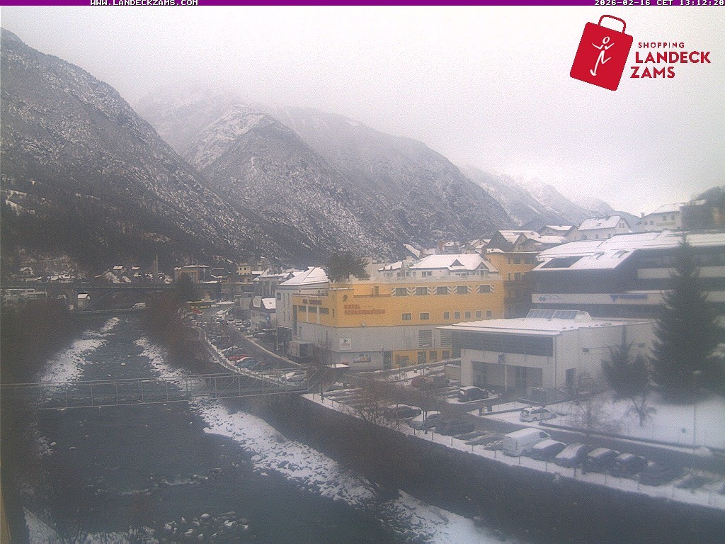 Archiv Foto Webcam Landeck: Blick auf den Inn