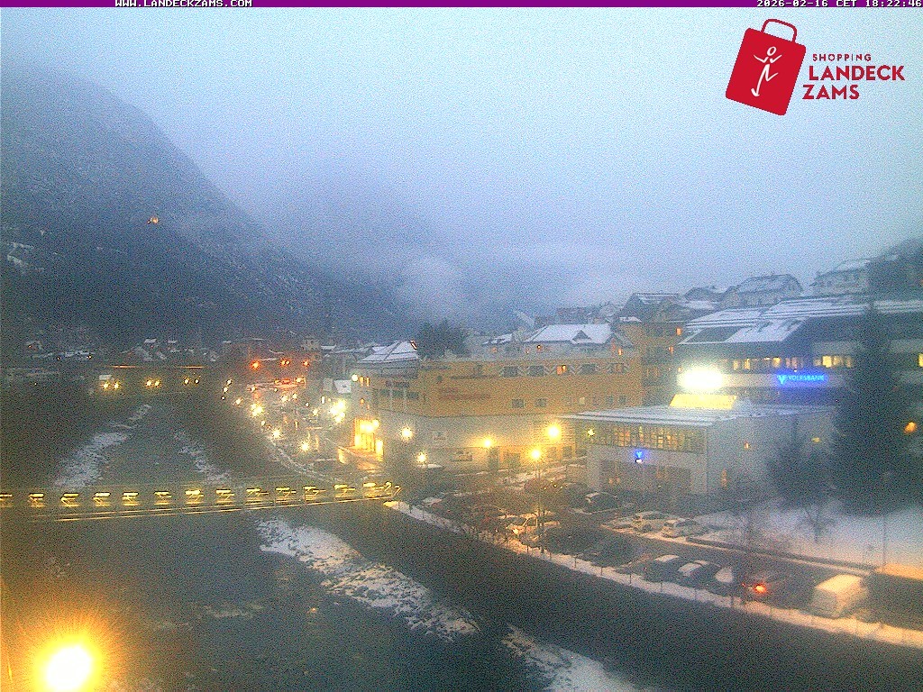 Archiv Foto Webcam Landeck: Blick auf den Inn