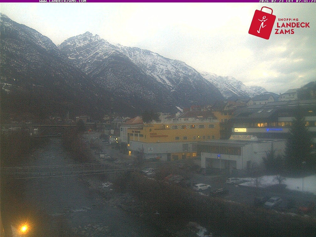 Archiv Foto Webcam Landeck: Blick auf den Inn