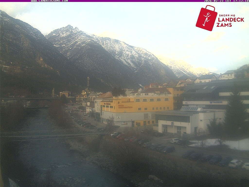 Archiv Foto Webcam Landeck: Blick auf den Inn