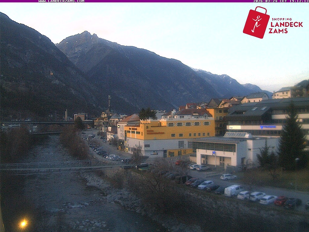 Archiv Foto Webcam Landeck: Blick auf den Inn