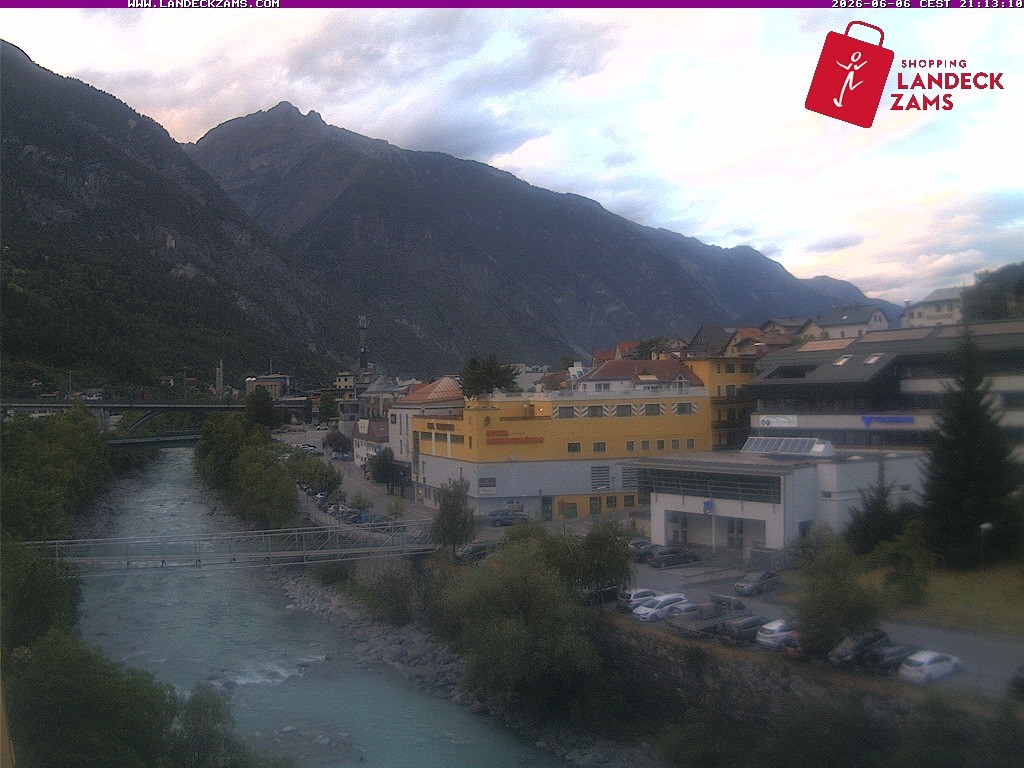 Archiv Foto Webcam Landeck: Blick auf den Inn