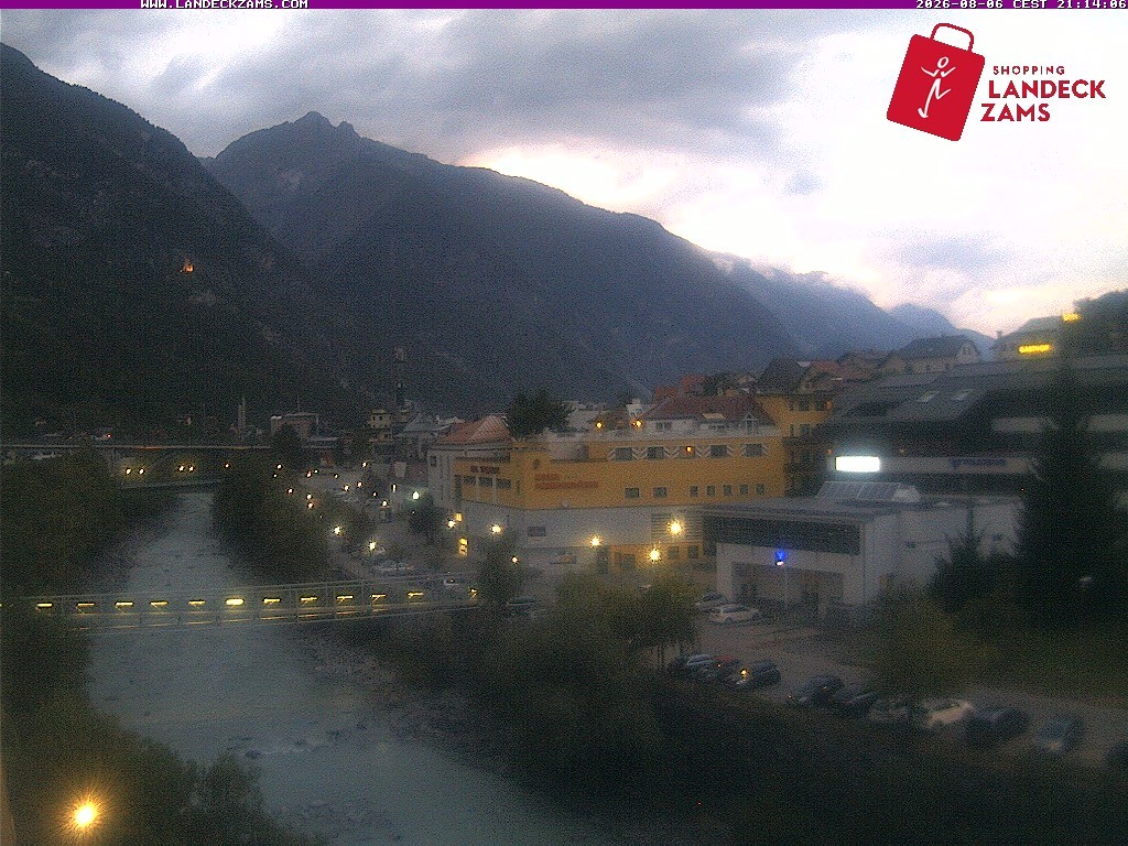Archiv Foto Webcam Landeck: Blick auf den Inn