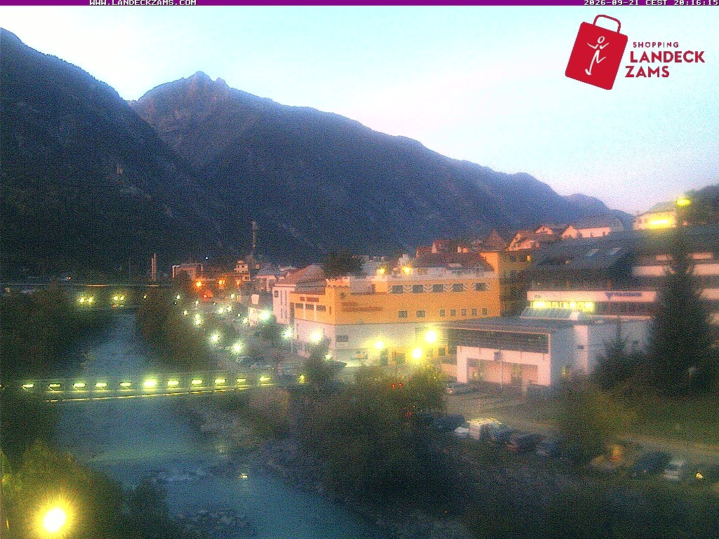 Archiv Foto Webcam Landeck: Blick auf den Inn