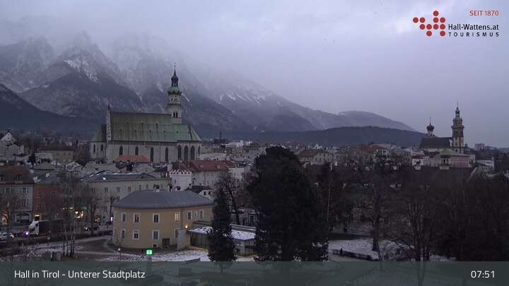 Archiv Foto Webcam Hall in Tirol - Unterer Stadtplatz