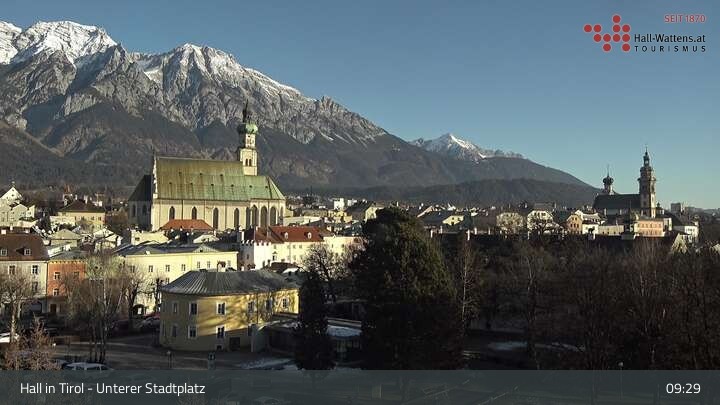 Archiv Foto Webcam Hall in Tirol - Unterer Stadtplatz