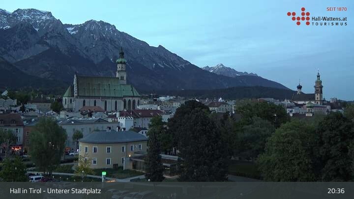Archiv Foto Webcam Hall in Tirol - Unterer Stadtplatz