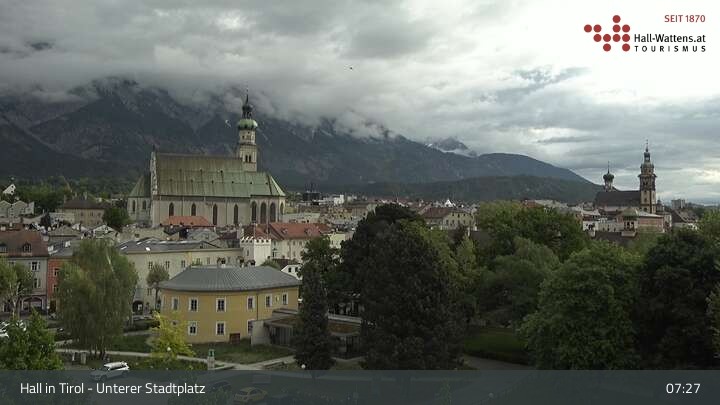 Archiv Foto Webcam Hall in Tirol - Unterer Stadtplatz