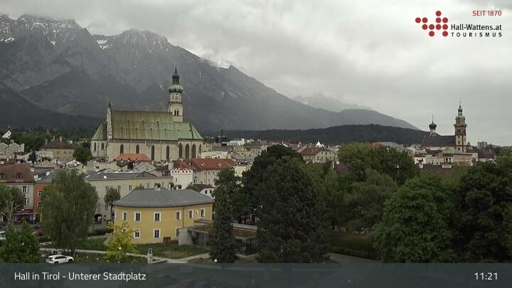 Archiv Foto Webcam Hall in Tirol - Unterer Stadtplatz