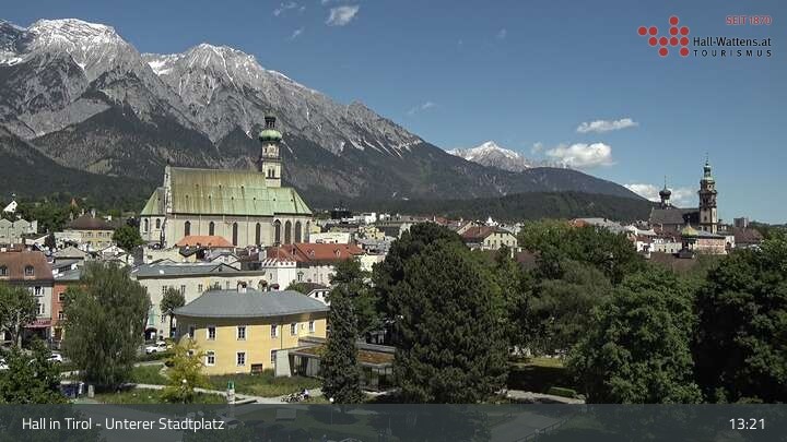 Archiv Foto Webcam Hall in Tirol - Unterer Stadtplatz