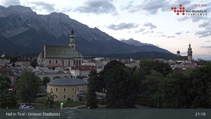 Archiv Foto Webcam Hall in Tirol - Unterer Stadtplatz
