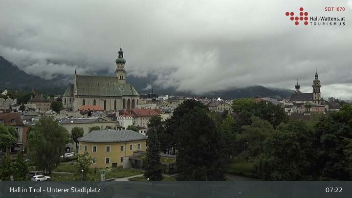Archiv Foto Webcam Hall in Tirol - Unterer Stadtplatz