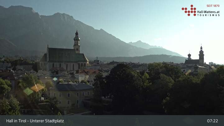 Archiv Foto Webcam Hall in Tirol - Unterer Stadtplatz