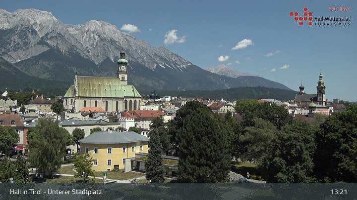 Archiv Foto Webcam Hall in Tirol - Unterer Stadtplatz