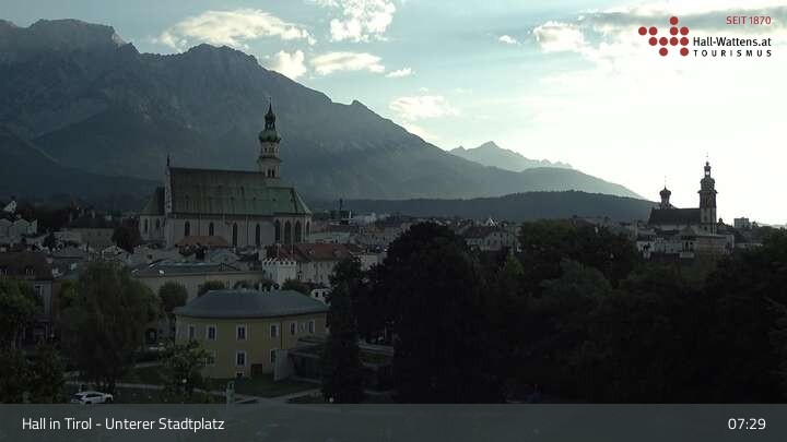 Archiv Foto Webcam Hall in Tirol - Unterer Stadtplatz