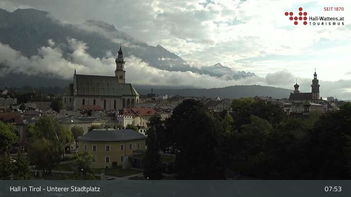 Archiv Foto Webcam Hall in Tirol - Unterer Stadtplatz