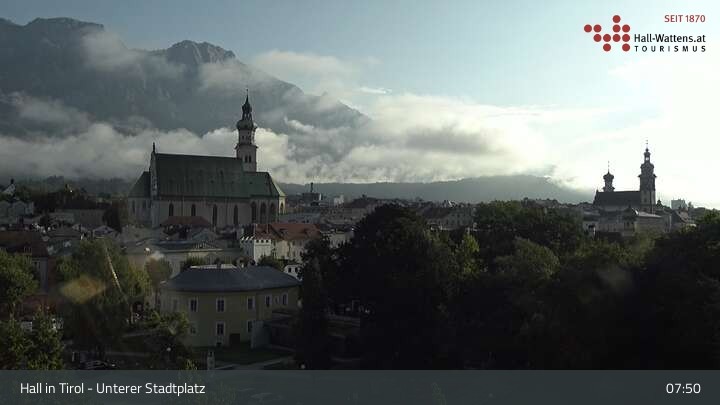 Archiv Foto Webcam Hall in Tirol - Unterer Stadtplatz