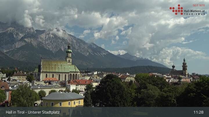 Archiv Foto Webcam Hall in Tirol - Unterer Stadtplatz