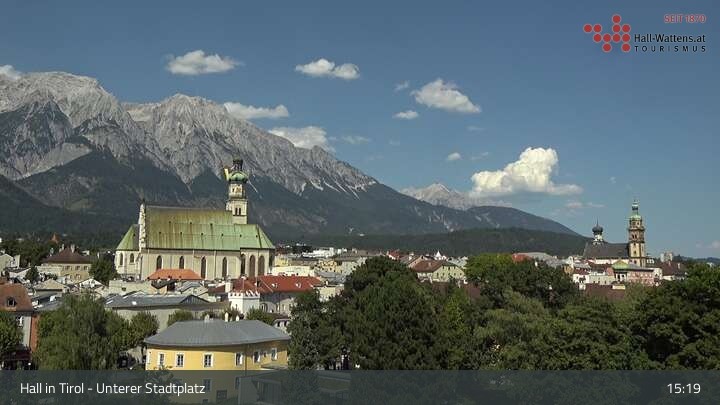 Archiv Foto Webcam Hall in Tirol - Unterer Stadtplatz