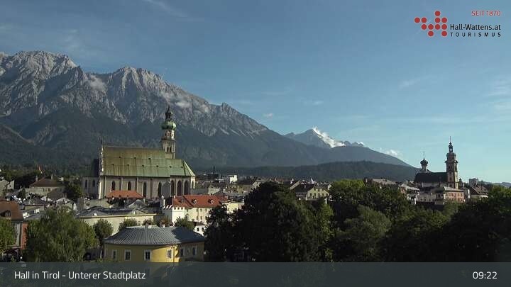 Archiv Foto Webcam Hall in Tirol - Unterer Stadtplatz