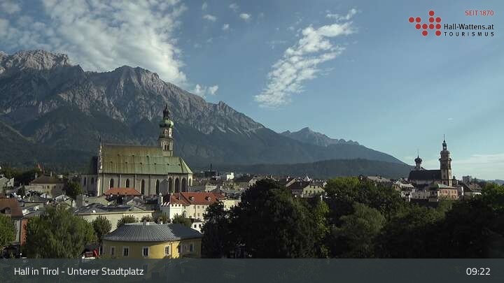 Archiv Foto Webcam Hall in Tirol - Unterer Stadtplatz