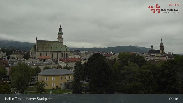 Archiv Foto Webcam Hall in Tirol - Unterer Stadtplatz